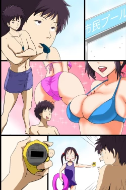 Page 57 of Jikan Teishi Kinou de Mizugi Gal no Kyonyuu o Yaritai Houdai Kui Makuru | 用停止時間功能和泳裝辣妹的巨乳拼命做到爽