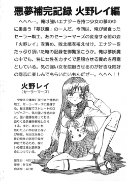 Page 2 of SAILORMOON FILE Hino Rei Gazoushuu
