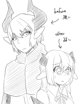 Page 1 of 青肌の魔族がTSして弱体化する漫画