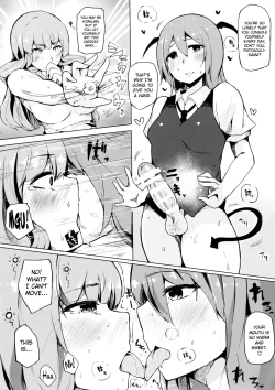 Page 9 of Koakuma ga Patchouli ni Biyaku Semen Sosoide Toriko ni Shichau Hon