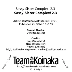 Page 5 of Sassy-Sister Complex! 2.3