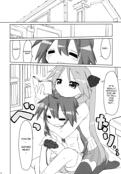Page 4 of Ijiwaru Kagami. Ijirare Konata. | Meanie Kagami. Teased Konata.
