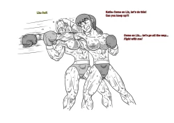 Page 4 of Boxing Girls Katie vs. Liz Rounds 1-4Plus Bonus Sisters Round