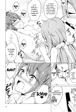 Page 21 of Sex Shinai to Derenai Tent ni Tojikomerareta NadeRin | Nade And Rin Were Trapped Inside Their Tent Unless They Had Sex