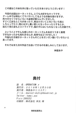 Page 21 of OPERATION γ