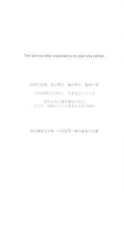 Page 2 of The last love letter presented to my dear only partner.