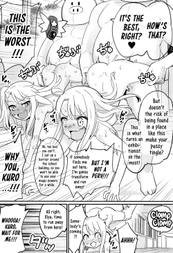 Page 12 of Illya to Kuro no Dohentai Kounai Roshutsu Sex!! | Illya and Kuro, the Kinky Girls having Public Sex at their School!