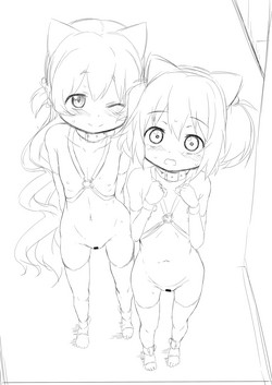 Download Nagisa, Yuma, and Kyouko sketch gallery from Fanbox