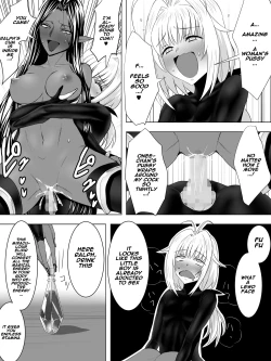 Page 17 of Minarai Mahoutsukai ga Hatsujouki no Dark Elf ni Mori de Souguu Shite Gyaku Rape Sarechau Ohanashi | An apprentice sorcerer encounters dark elves who are in heat in the forest and gets reverse raped