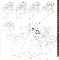 Page 119 of Mashiro-Iro Symphony illustration art book