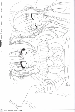 Page 76 of Pure x Connect illustration art book