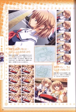 Page 21 of Moshimo Ashita ga Harenaraba official fanbook