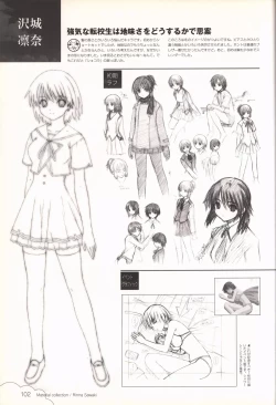 Page 103 of Kono Aozora ni Yakusoku official artbook