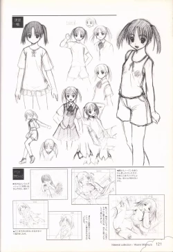 Page 122 of Kono Aozora ni Yakusoku official artbook