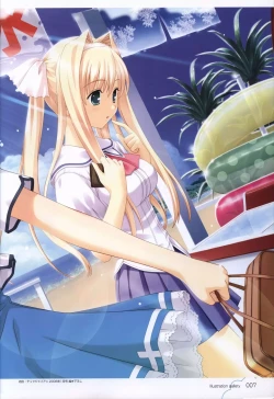 Page 8 of Kono Aozora ni Yakusoku official artbook