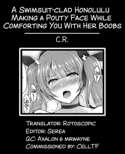 Page 23 of Mizugi no Honoluluclad Honolulu Making a Pouty Face While Comforting You With Her Boobs