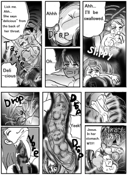 Page 4 of The real vore of the gaintess & Man-sucking leech fear