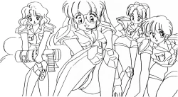 Page 92 of Rance 1.2.3 Genga Settei Shiryou