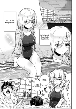 Page 2 of Kyouei Mizugi na Kashimasan to. | Together with Kashima and Hamakaze Wearing sport swimsuits.