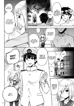 Page 3 of Kyouei Mizugi na Kashimasan to. | Together with Kashima and Hamakaze Wearing sport swimsuits.