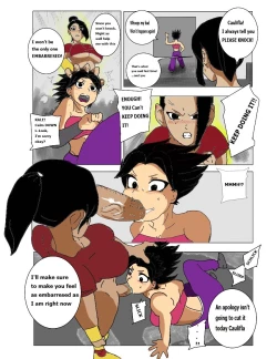 Page 2 of Training day! Kale and Caulifla's bedroom adventure!