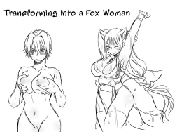 Page 1 of Transforming Into A Fox Girl | Kitsune Nyotaika Mono