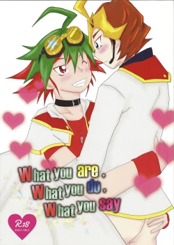 Page 1 of What you are, What you do, What you say