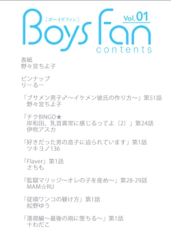 Page 2 of BOYS FAN vol.01