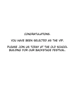 Page 4 of Kyuu Kousha Ura Bunkasai #3 Nichiyoubi Hen Zenin Ore no Eikyuu Nikubenki | The Old School Building's Backstage Festival #3 Sunday Edition: All Of You Will Be My Meat Urinals Forever