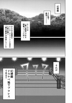 Page 2 of Nazo no Bakunyuu Muchimuchi Dosukebe Fukumen Wrestlers Yuyumask & Yukamask Hon