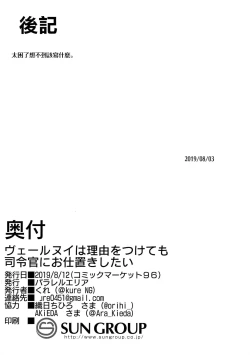 Page 20 of Riyuu o Tsukete mo, Verniy wa Shireikan ni Oshioki Shitai