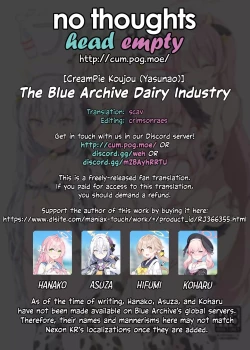 Page 19 of BlueAka Nyuugyou | The Blue Archive Dairy Industry