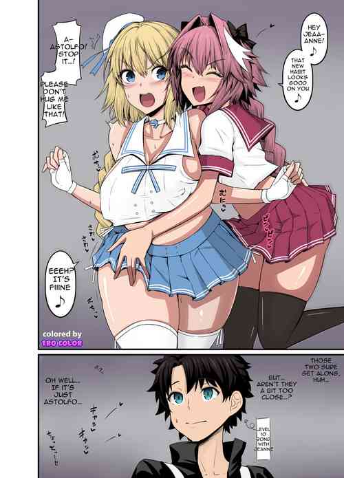 Download Astolfo, Jeanne to Nakayoku suru