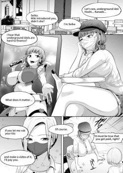 Page 1 of Shumi de Oppai Momasete morattemasu Chika Idol Hen