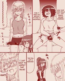 Page 3 of A futanari girl gets her balls hurt during body check