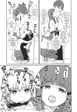 Page 9 of Boku ga!'`Watashi ga!'`Ichiban eroinodesu!'`Desu wa!' | "I am The..." "I'm The..." "Lewdest!" "Right!?" "Am I Not!?"