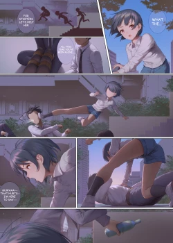 Page 14 of Koori's diary playing in the park