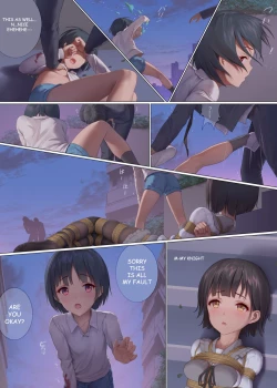 Page 15 of Koori's diary playing in the park