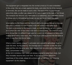 Page 67 of Girls Exhibition Hall: Attendants, Bathrooms, Punishment Cell, and Wall of Female Genitalia