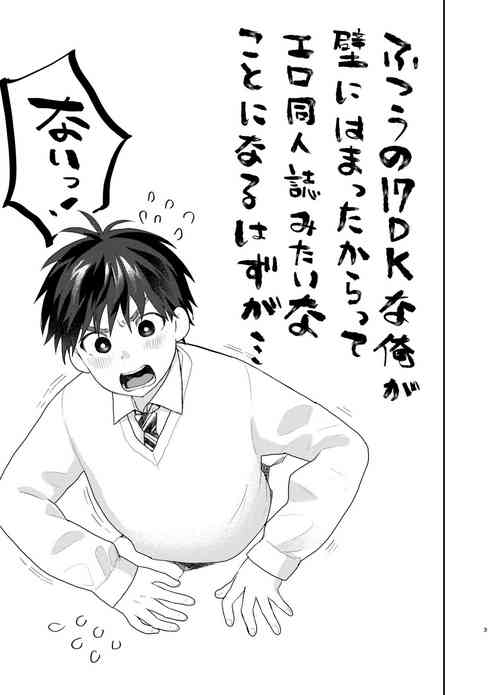 Download ふつうの1○DKな俺が壁にはまったからってエロ同人誌みたいなことになるはずが