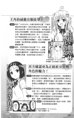 Page 185 of To LOVE-Ru Darkness: Rakuen Keikaku Guide Book Trouble Mania