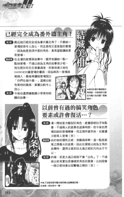 Page 186 of To LOVE-Ru Darkness: Rakuen Keikaku Guide Book Trouble Mania