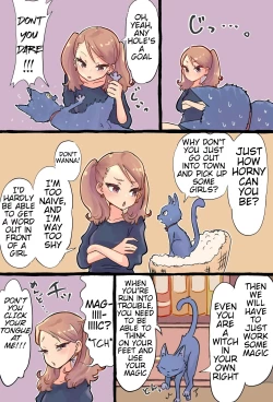 Page 4 of A story about a futanari witch who summons her past self with summoning magic and has sex with her smaller self