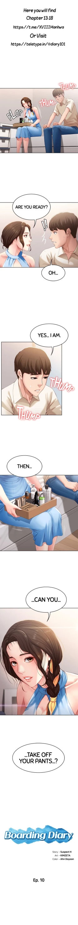 Page 1 of Boarding Diary