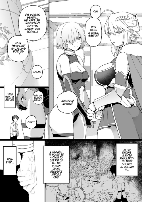 Download Artoria to Mash, Goblin Kan Manga | Artoria and Mashu Violated by a Goblin!