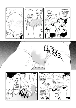 Page 4 of Joshi kara Danshi Toilet ni Ikasete Moraezu Omorashi Shichau | Girls Wouldn't Let Me Use the Boys Toilet So I Wet My Pants