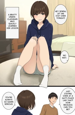 Page 1 of Namaiki Bakkari Iu kedo Sugu Wakaraserarechau Kouhai-chan no Ohanashi | A Bratty Underclassman Who Quickly Learned Her Lesson