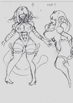 Page 3 of 一些上月草圖。有關RPG及FOX3