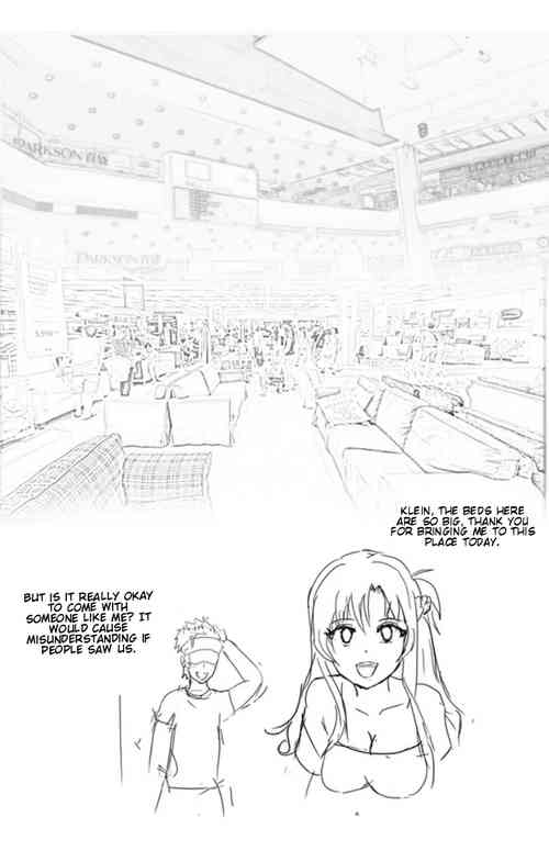 Download Asuna and Klein buying new bed.