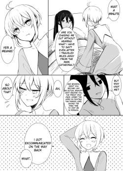Page 12 of Maou Toubatsu Shippai Heroine Gisei Normal End de Utsu ni Natta Koutensei Futanari Kenshi to Otokonoko Shinkan no Hanashi | Crestfallen Futanari x Femboy Priest: Prepare to Cum Edition